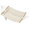 Outdoor Hammock 2-Person, with Pillow & Pad, 440 lbs Capacity, Cream White