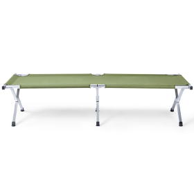 Portable Folding Camping Cot with Carrying Bag Army Green