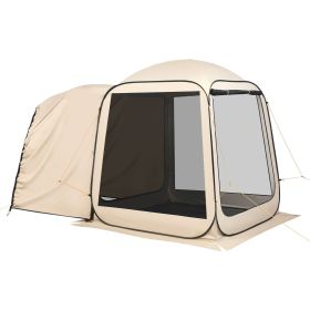 Screen House Tent, 6 x 6 ft, 4-6 Person Pop Up SUV Tailgate Tent, Portable Screened in Canopy with Carry Bag, Netting Sides, for Car Camping, Garden