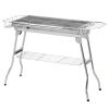 Charcoal Grill, Stainless Steel Portable Folding BBQ, Outdoor Hibachi for Backyard Cooking, Camping, Picnic, Party, Tailgating and Travel with Pan