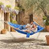 Outdoor Hammock 2-Person, with Pillow & Pad, 440 lbs Capacity, Navy Blue