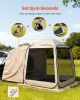 Screen House Tent, 6 x 6 ft, 4-6 Person Pop Up SUV Tailgate Tent, Portable Screened in Canopy with Carry Bag, Netting Sides, for Car Camping, Garden