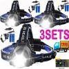 Rechargeabl LED Headlight Headlamp Head Torch Flashlight Work Light Camping Lamp