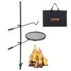 Swivel Campfire Grill, Fire Pit Grill Grate over Fire Pits, Heavy Duty Steel Grill Grates, 360Â° Adjustable Open Fire Outdoor Cooking Equipment