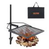 Swivel Campfire Grill, Fire Pit Grill Grate over Fire Pits, Heavy Duty Steel Grill Grates, 360Â° Adjustable Open Fire Outdoor Cooking Equipment