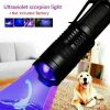 3Modes Mini Portable UV Ultra Violet LED Flashlight Purple Blacklight Torch Lamp Light