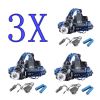 Rechargeabl LED Headlight Headlamp Head Torch Flashlight Work Light Camping Lamp
